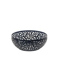 photo Alessi-CACTUS! Perforated fruit bowl in colored steel and resin, black- 1